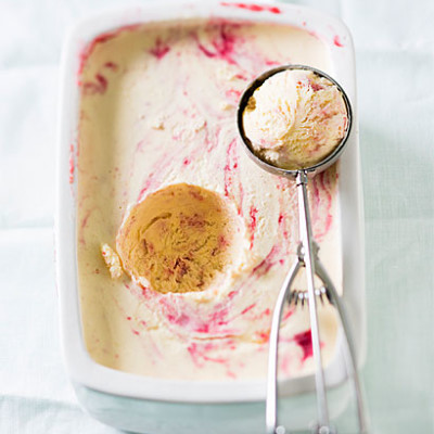 Plum semifreddo