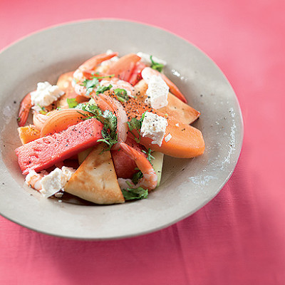 Pocket-friendly Summer melon and prawn salad