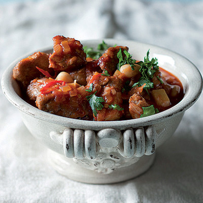 Pork and butter bean goulash