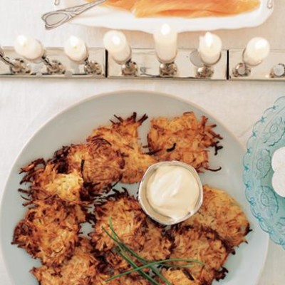 Easy potato latkes