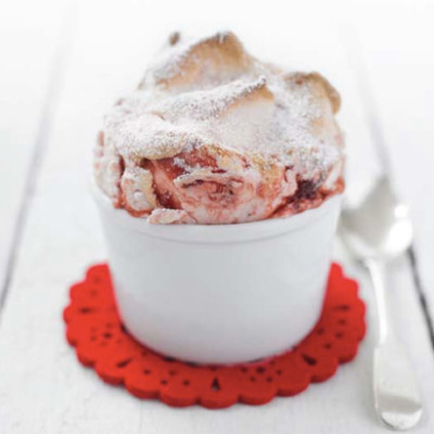 Raspberry souffles