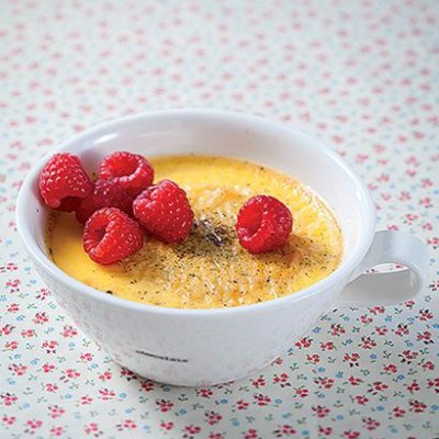 Reduced-fat baked custard