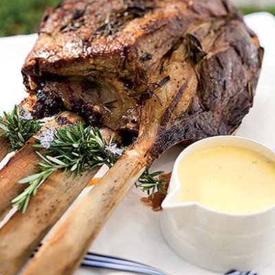 Roast rib-eye with Bearnaise sauce