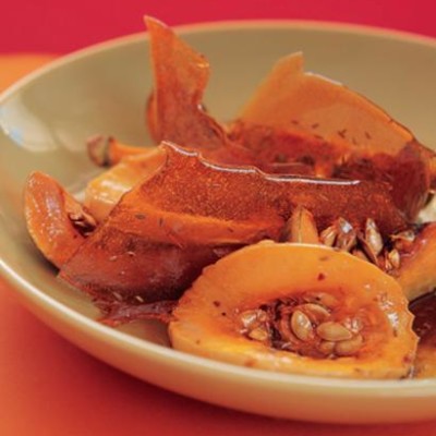 Roasted butternut with cumin seed caramel