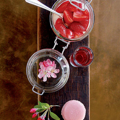 Rose panna cotta