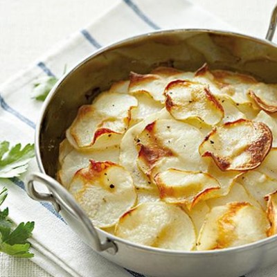 Smoked haddock and potato bake