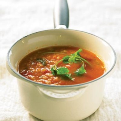 Spicy lentil soup