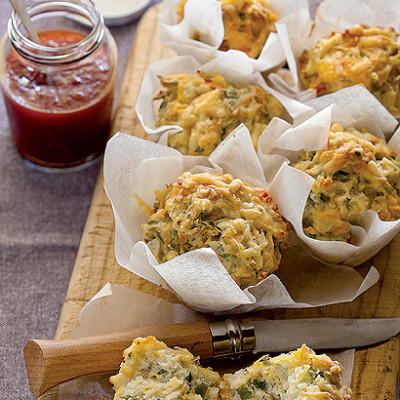 Spinach and cheese muffins