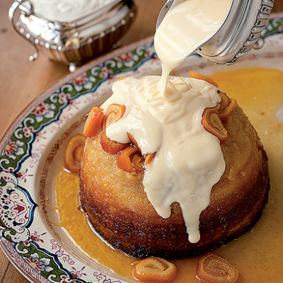 Steamed orange pudding