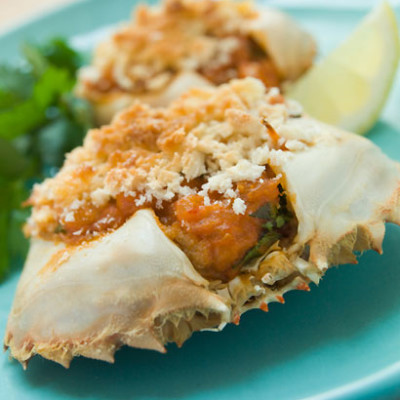 Stuffed crab (caranguejo recheado)