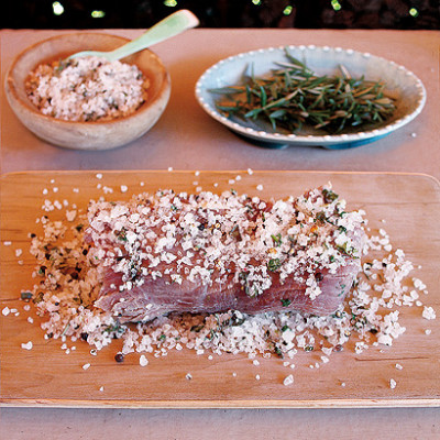 Sugar-and salt-cured beef fillet