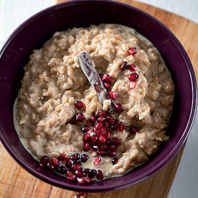 Sweet coconut cream risotto