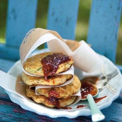 Sweet potato, baby marrow and butternut fritters