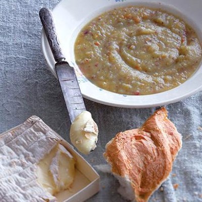 Sweet potato, coconut and ginger soup