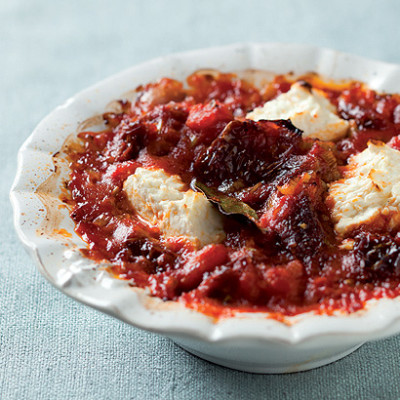 Tomato and feta bake