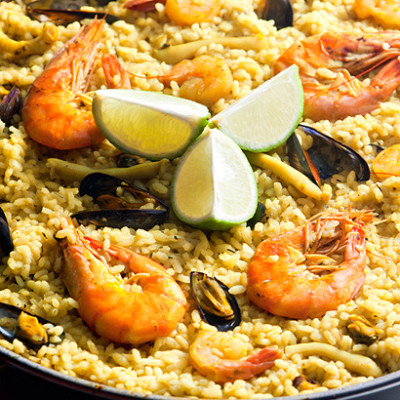 Traditional paella