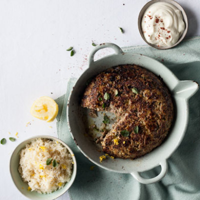 Turkish-style beef cake