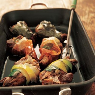 Wrapped double-cut mediterranean lamb chops