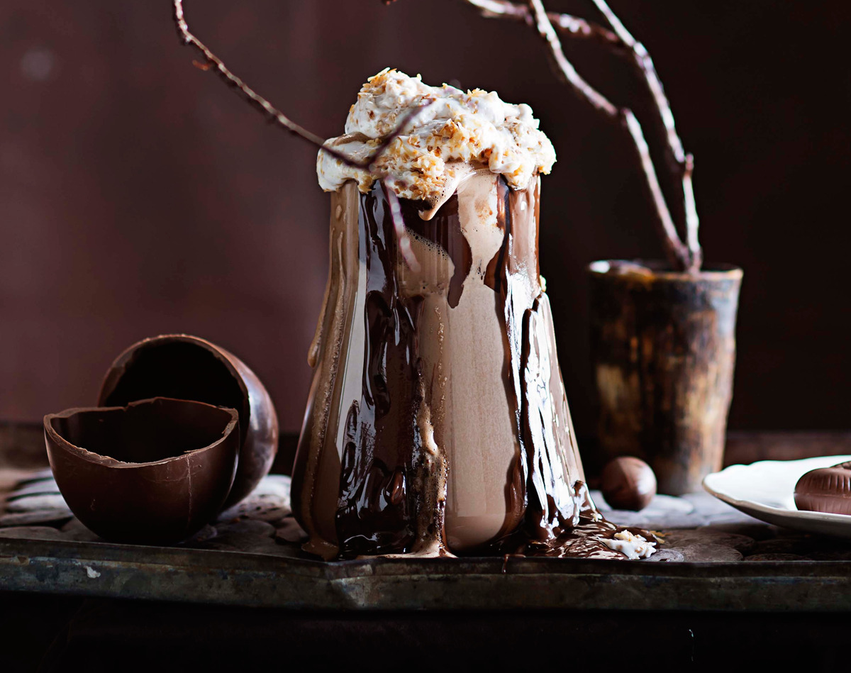 Toasted coconut marshmallow hot chocolate recipe