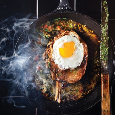 Sunny-side steak