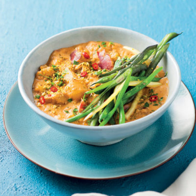 Thai sweet potato curry with coconut and coriander