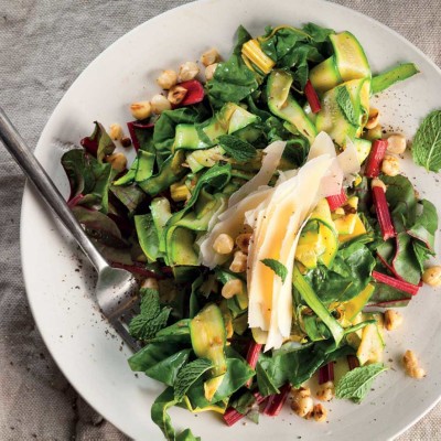 Baby marrow ribbon salad