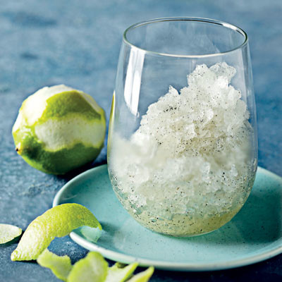 Lemon-and-vanilla granita