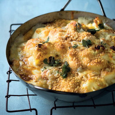 Cauliflower and blue cheese bake