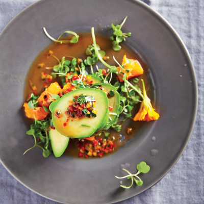 Avocado and Clemengold salad