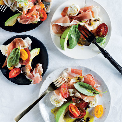 Exotic tomato-and-mozzarella salad