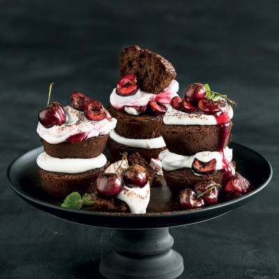 Mini Black Forest cakes