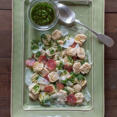 Gnocchi with cavolo nero sauce