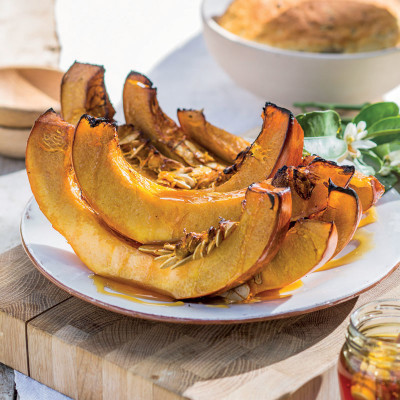 Honey-and-orange roasted pumpkin