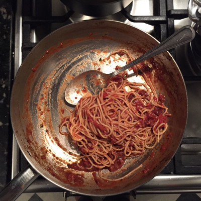 David Cope’s linguine con rucola