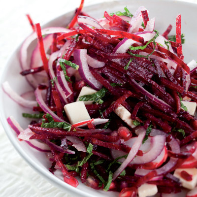 Red Christmas slaw