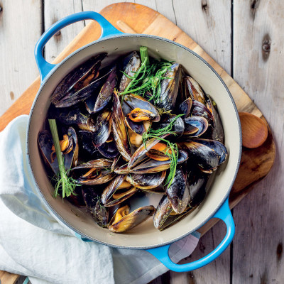 Chilled mussel soup