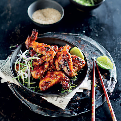 Sticky chicken wings