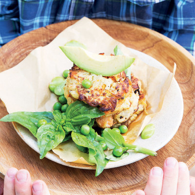 Sweet potato-and-carrot fritters