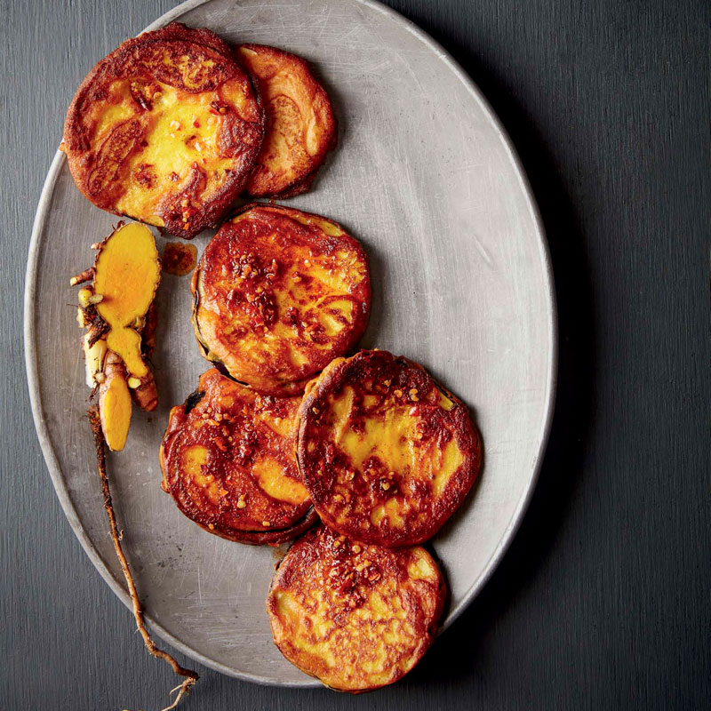 Indian-battered-brinjals-with-chilli-oil