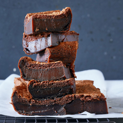 Chocolate coconut custard brownies