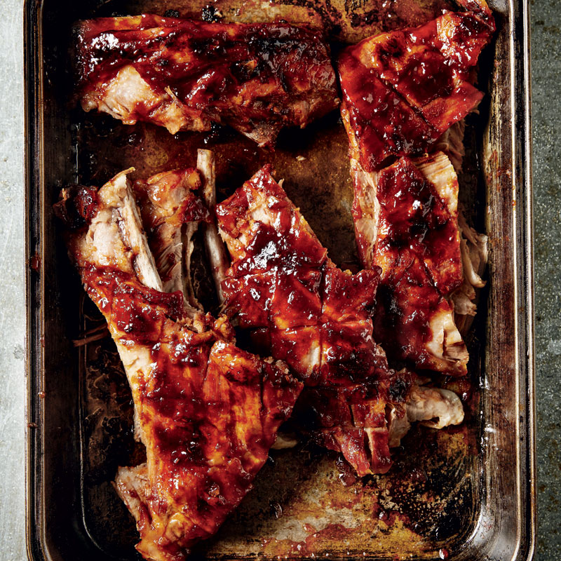 Sticky-maple-glazed-BBQ-ribs