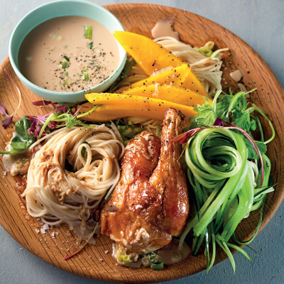 Asian-style rotisserie chicken salad