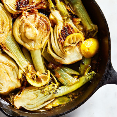 Braised fennel