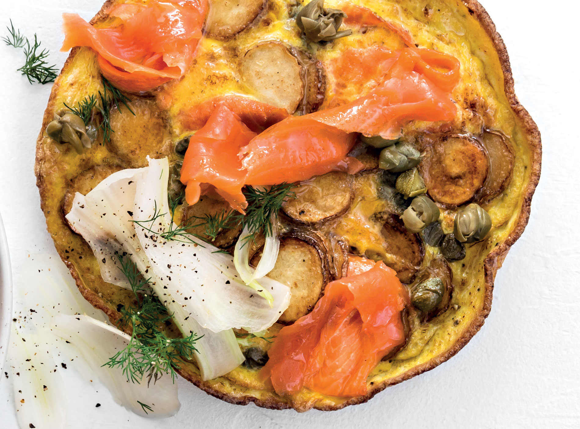 FENNEL,-CAPER,-BABY-POTATO-AND-SMOKED-SALMON-FRITTATA