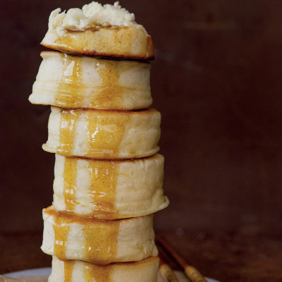 Japanese hotcakes with salty burnt butter