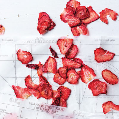 Oven-dried strawberries