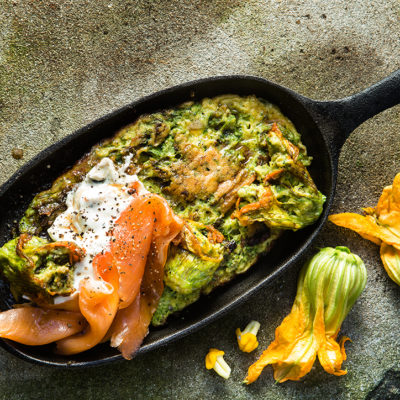 Giant baby marrow fritter