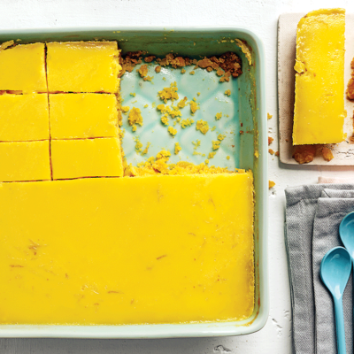 Polenta-and-lemon slice