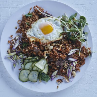 Brown rice nasi goreng