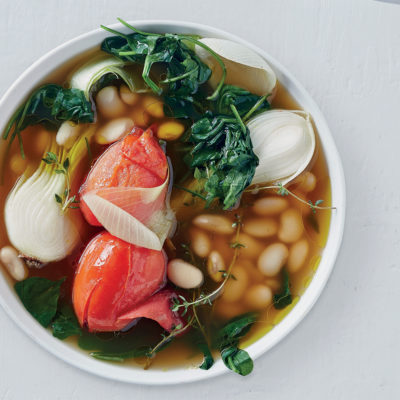 Butter-bean broth